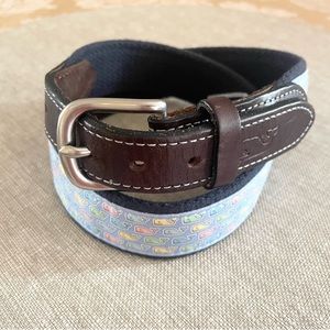 Vineyard Vines Bungee Belt Pastel Whale